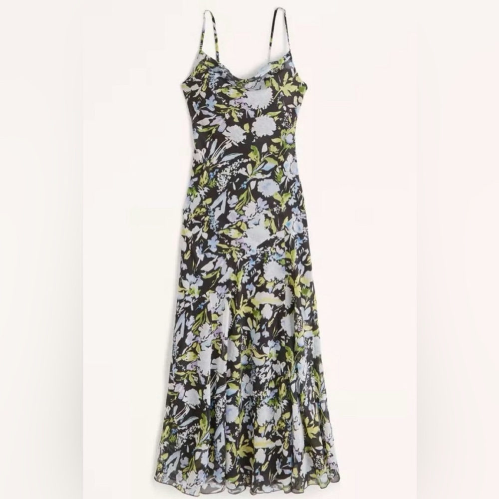 Abercrombie & Fitch Cowl Neck Maxi Dress